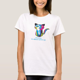 猫の面白いTシャツ 誰でも似合うギフト Tシャツ
