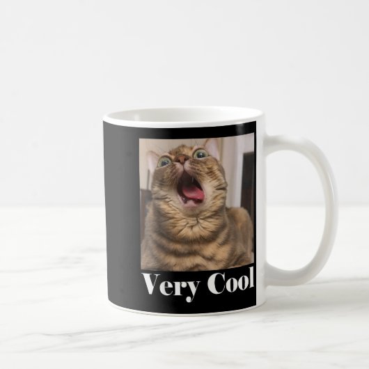 猫の面白画像 猫のユーモア 面白い猫 とてもC コーヒーマグカップ (右)
