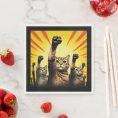 猫の革命 スタンダードランチョンナプキン (インサイチュ)