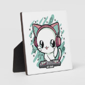 猫の音楽 フォトプラーク (正面)