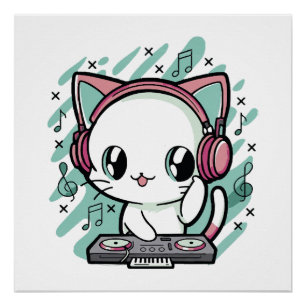 猫の音楽 ポスター