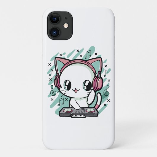 猫の音楽 Case-Mate iPhoneケース (裏面)