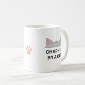 猫の頭とオーダーメイドの面白い猫の引用 コーヒーマグカップ (正面右)