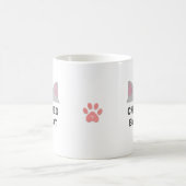 猫の頭とオーダーメイドの面白い猫の引用 コーヒーマグカップ (中央)