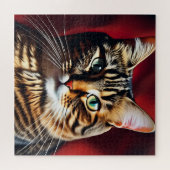 猫の頭 ジグソーパズル (横)