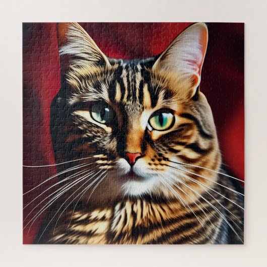 猫の頭 ジグソーパズル (縦)