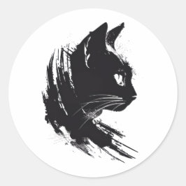 猫の頭 ラウンドシール
