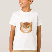猫の頭 Tシャツ (正面)