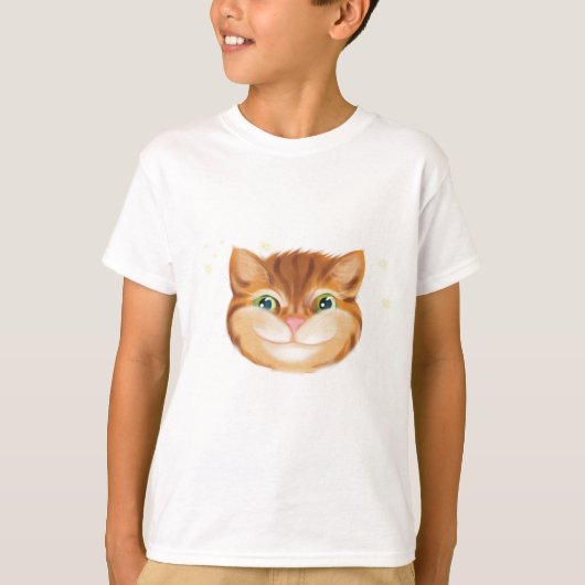 猫の頭 Tシャツ (正面)