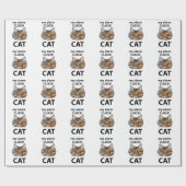 猫の顔が私の目覚まし時計 トラビーキャット ラッピングペーパー (フラット)