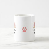 猫の顔とオーダーメイドの面白い猫の引用コーヒーマグ コーヒーマグカップ (中央)
