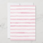 猫の顔のベビーシャワー 招待状 (裏面)