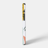 猫の顔のヴィンテージ風パターン iPhoneケース (左側面)