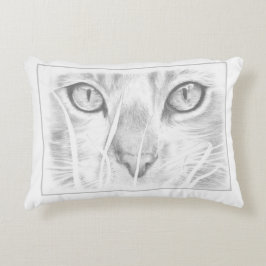 猫の顔の枕 アクセントクッション