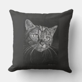 猫の顔の絵 アウトドアクッション