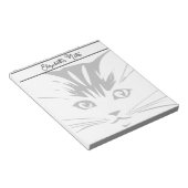 猫の顔をカスタマイズ ノートパッド (アングル)