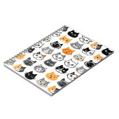 猫の顔|かわいい、おもしろい悩まされた猫たち ノートブック (左側)