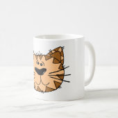 猫の顔 コーヒーマグカップ (正面右)