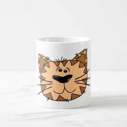 猫の顔 コーヒーマグカップ (中央)