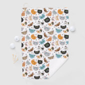 猫の顔 ゴルフタオル (インサイチュ)