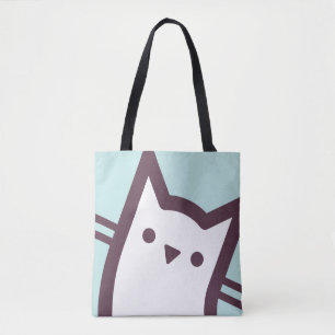 猫の顔 トートバッグ