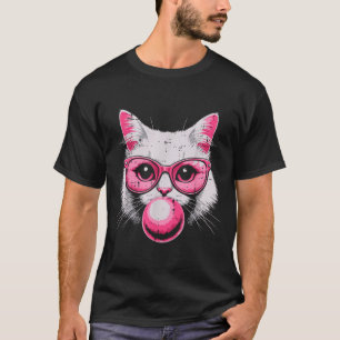 猫の顔 ネイルシール バブルガム かわいい 子猫 女性 女子 Tシャツ