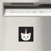 猫の顔 ユニコーンのまつ毛 ハロウィン 仮装 マグネット (インサイチュ (食洗機))