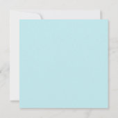 猫の願いからのお母さんの青い幸せ カード (裏面)