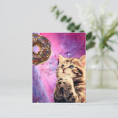 猫の願いドーナツ ポストカード (スタンド正面)