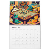 猫の風情を感じさせるカレンダー カレンダー (2月 2026)