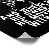 猫の風景詩の黒猫 ポスター (角)