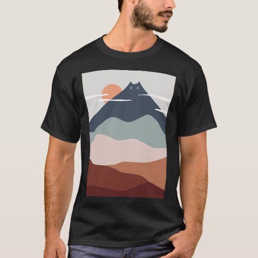 猫の風景21 Tシャツ (正面)