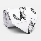 猫の飛び跳ね ネクタイ (ロール)