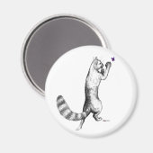 猫の飛び跳ね マグネット (正面/裏面)