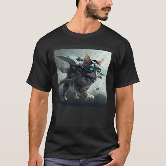 猫の飛翔戦争 Tシャツ (正面)