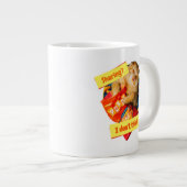 猫の食べ物のパフ ジャンボコーヒーマグカップ (正面右)