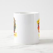 猫の食べ物のパフ ジャンボコーヒーマグカップ (正面)