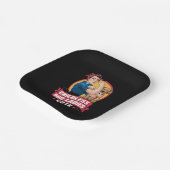 猫の飼い主で子供のいない女性達が犬に投票する　〜わんこよ永遠に〜 ペーパープレート (傾斜あり)