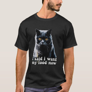 猫の飼い主と愛猫家のための面白い不機嫌な猫のミーム Tシャツ
