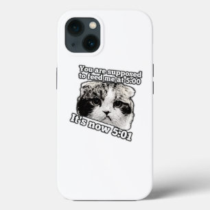 猫の飼い主のための面白い怒った猫のミーム iPhone 13ケース