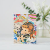 猫の飼い主の祈り ポストカード (スタンド正面)