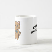 猫の飼い主 コーヒーマグ コーヒーマグカップ (中央)