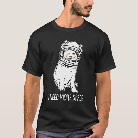 猫の飼い主 子猫のパパ 猫 もっとスペースが必要 Tシャツ (正面)