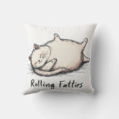 猫の飾り枕モダンとスタイリッシュ猫 クッション (裏面)