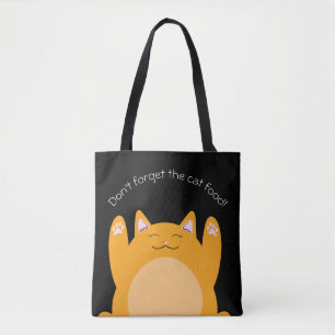猫の餌のショッピングのトートを忘れないで下さい トートバッグ