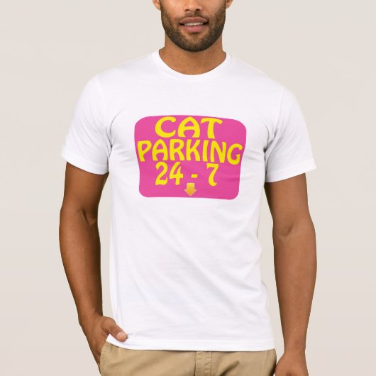 猫の駐車 Tシャツ (正面)