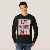 猫の駐車 Tシャツ (正面フル)