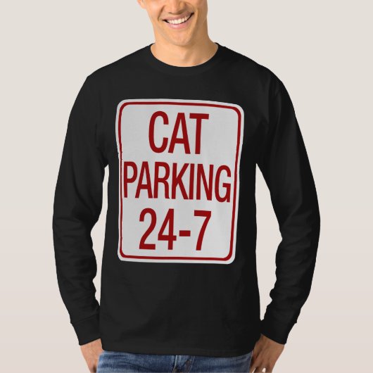 猫の駐車 Tシャツ (正面)