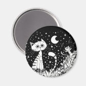 猫の魅惑 マグネット (正面/裏面)