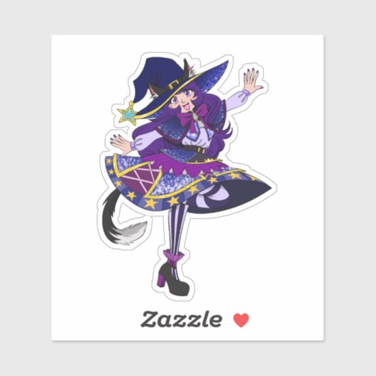 猫の魔女シール シール (シート)